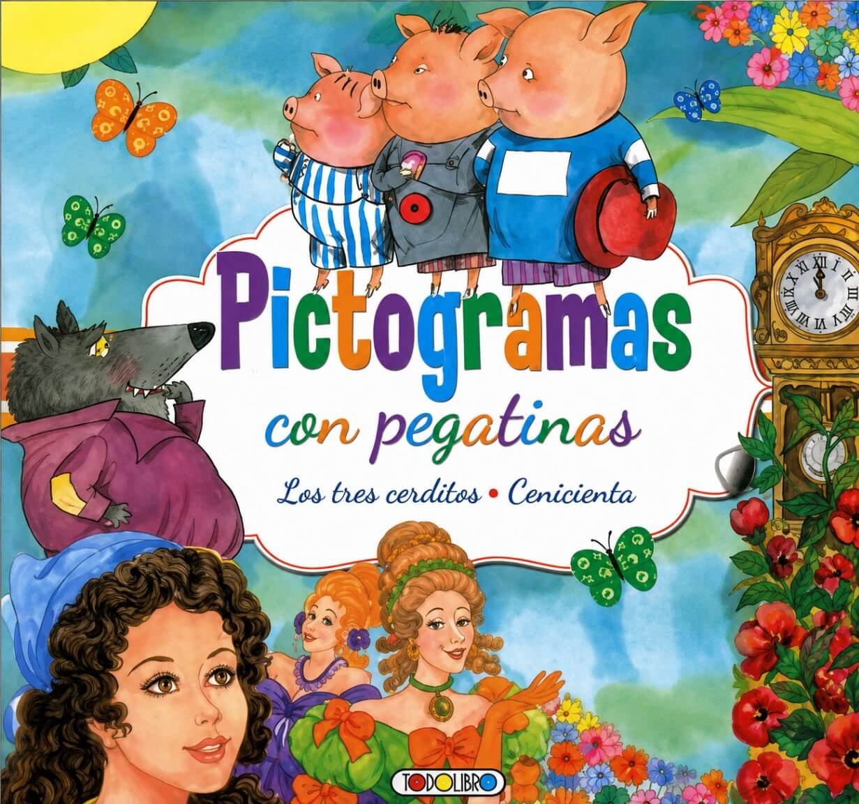 pictograma-cenicienta Pictogramas con pegatinas "Los tres cerditos - Cenicienta"