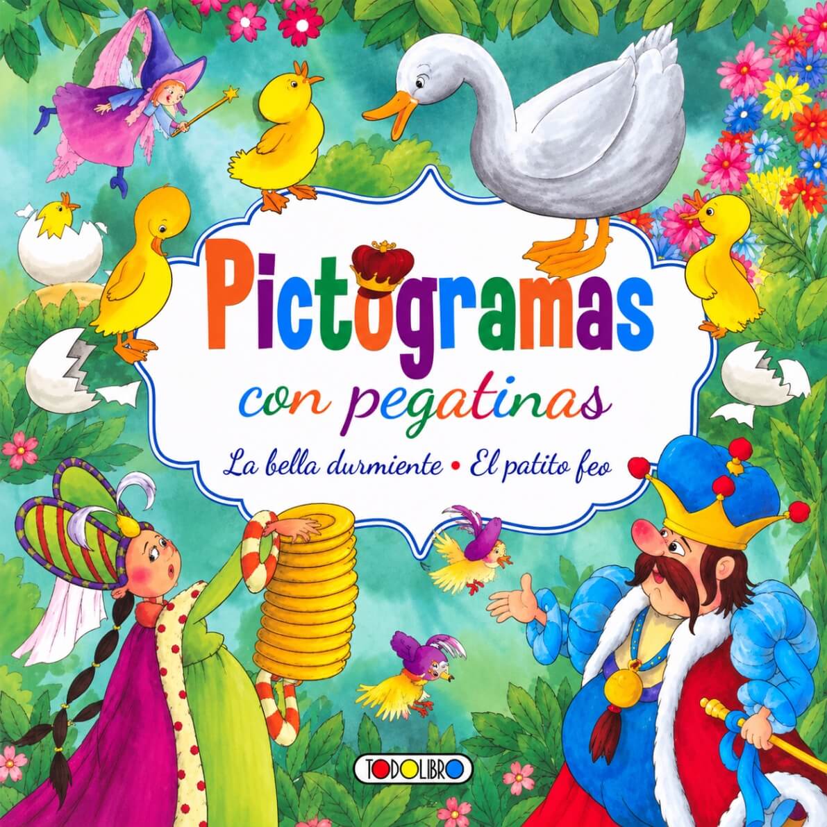 pictograma-con-pegatinas-la-bella-durmiente-y-el-patito-feo Pictogramas con pegatinas "La bella durmiente - El patito feo"